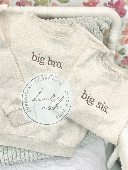 Youth Oatmeal Sweatshirts-Siblings