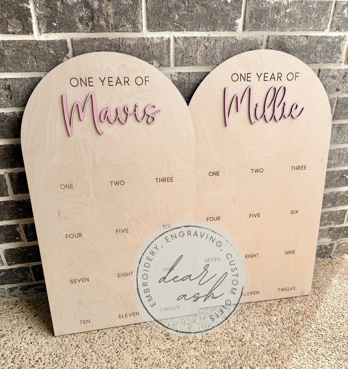 1st birthday photo board