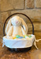 Easter basket liner-scalloped & straight edge