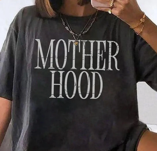 Motherhood-comfort colors tshirt