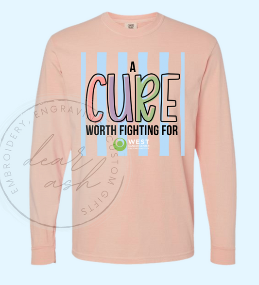 WC-Peach LONG SLEEVE TSHIRT