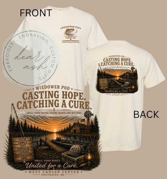 WC2-Catching a Cure-ivory short sleeve