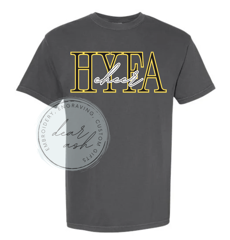 HYFA comfort colors pepper short sleeve ADULT & YOUTH