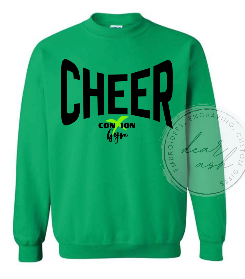 Conxion cheer-green gildan sweatshirt