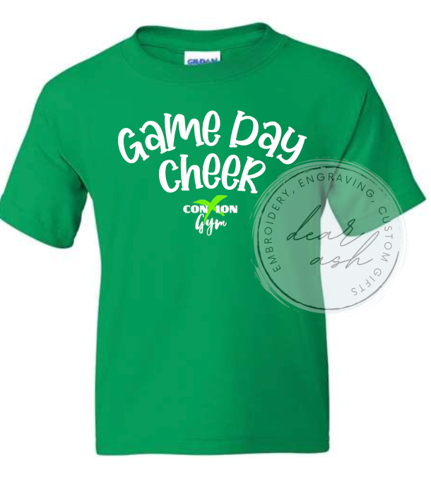 Game day cheer-gildan short sleeve green
