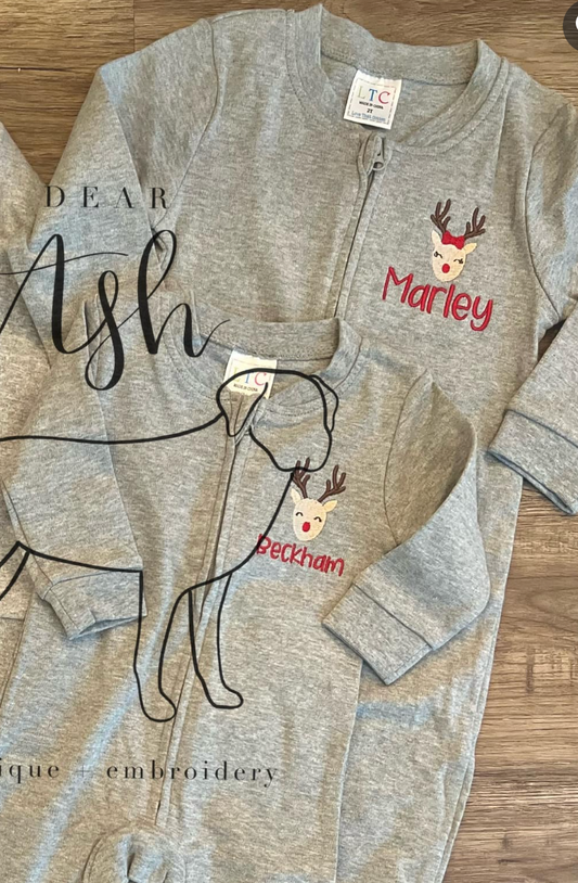 Reindeer footies-boy & girl version