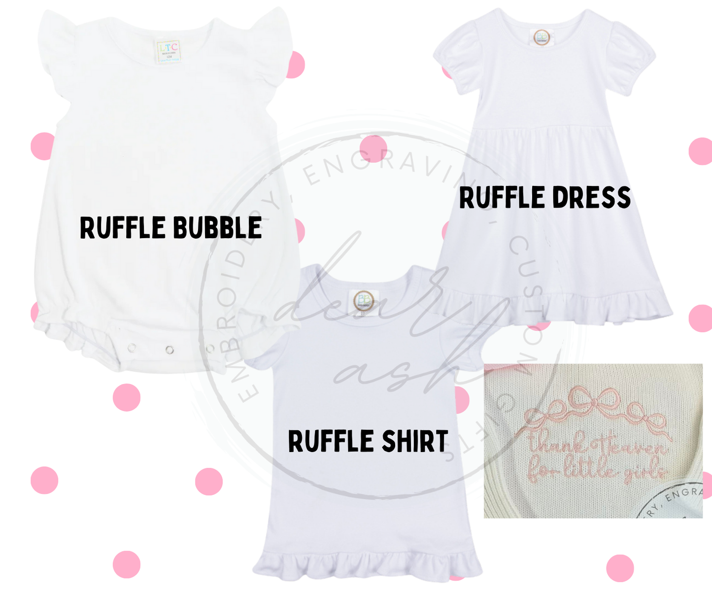 Thank Heaven for Little Girls-shirts, dresses, bubbles