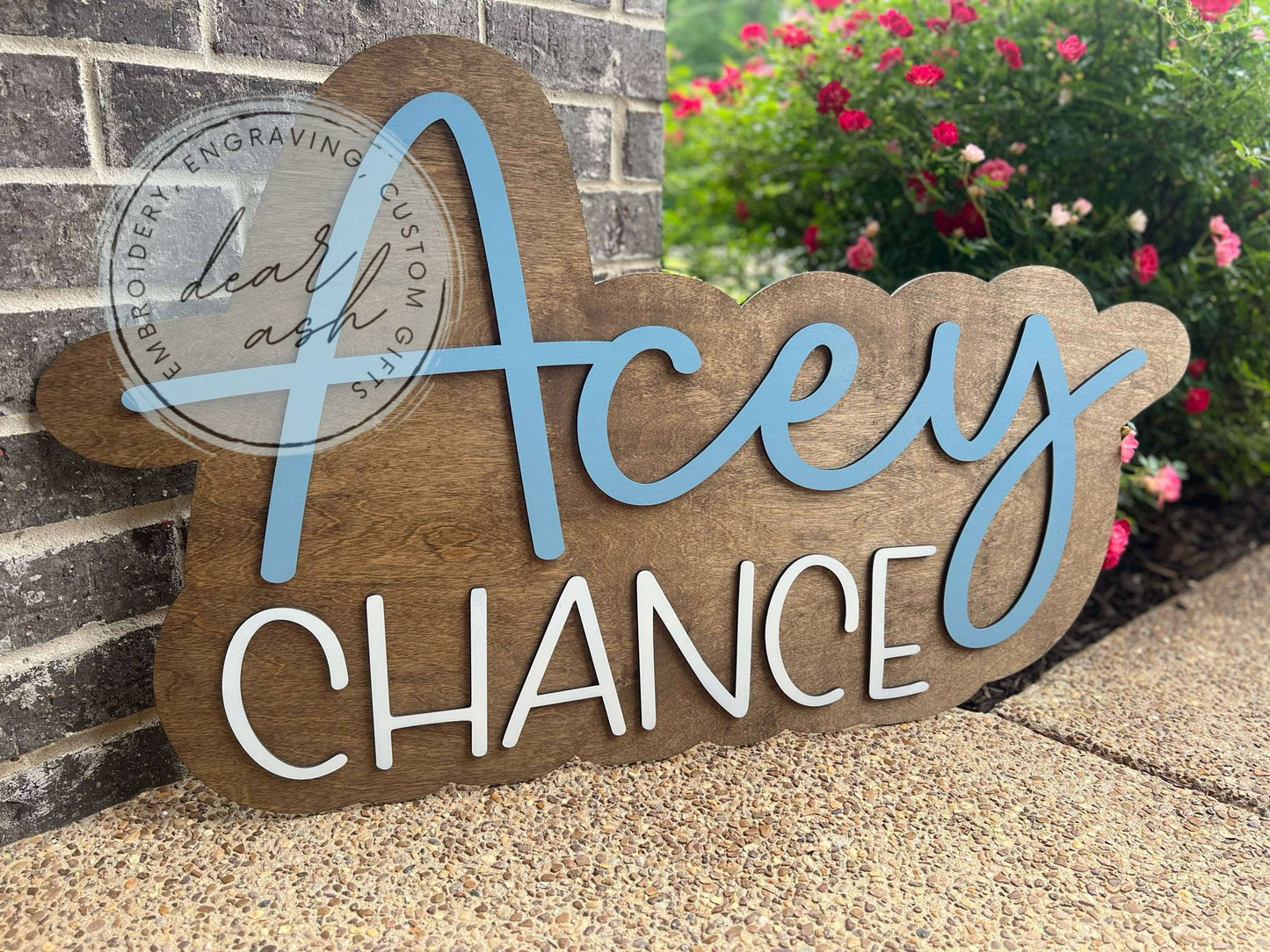 39" Wooden Name
