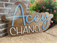 39" Wooden Name