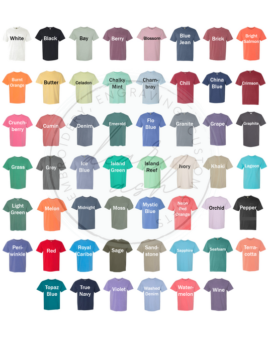 Block Letter Grade Level Tees