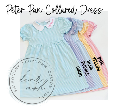 Collared Dress-Embroidered Collar