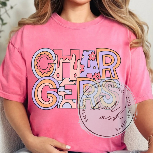 Custom pink tees (any mascot/text)
