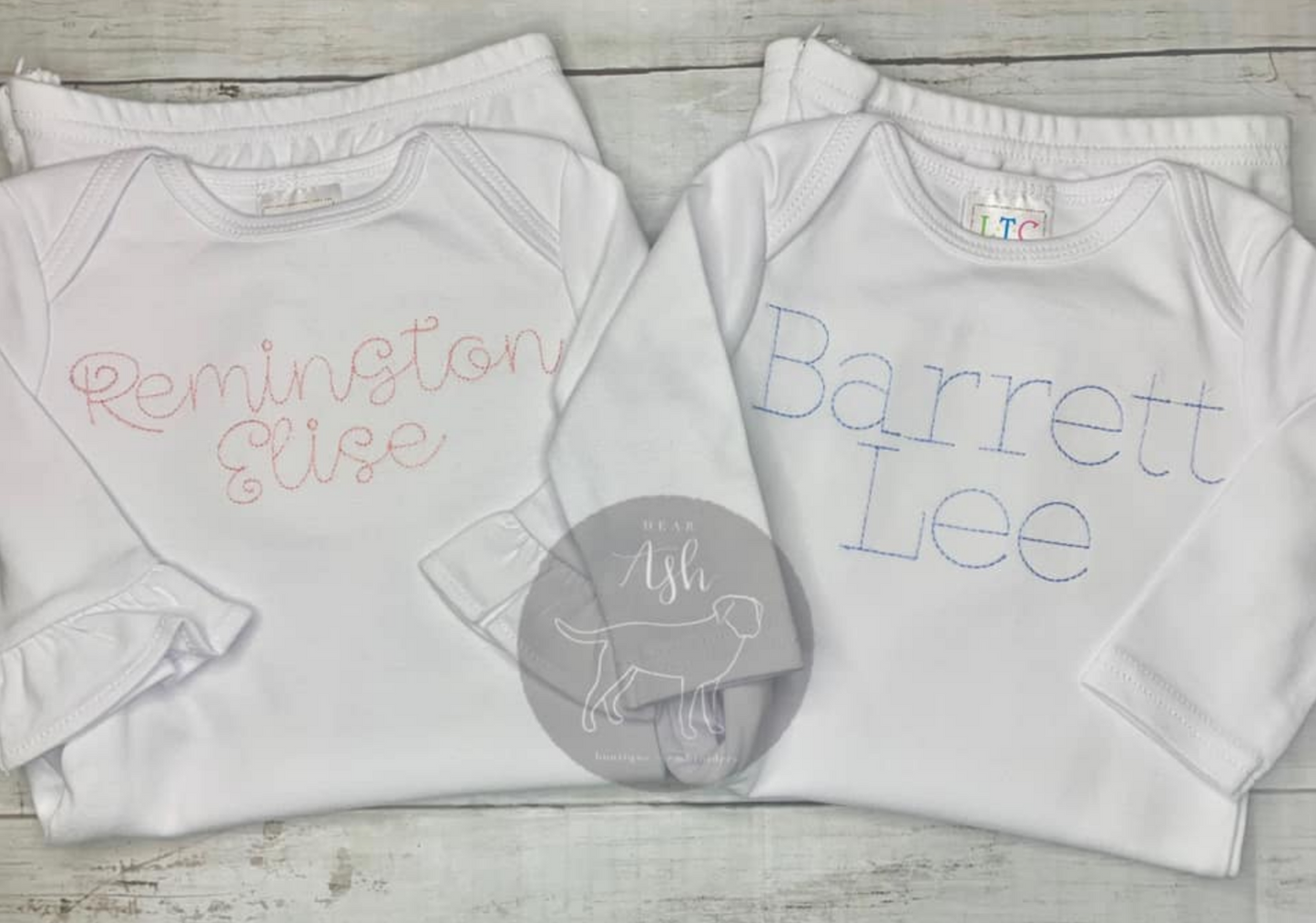 Embroidered Baby Gown